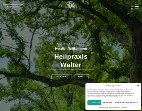 Website-Vorschau von Heilpraxis Walter | Heilpraktikerin Martina Walter