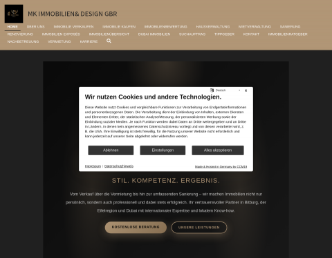 Website-Vorschau von MK Immobilien & Design