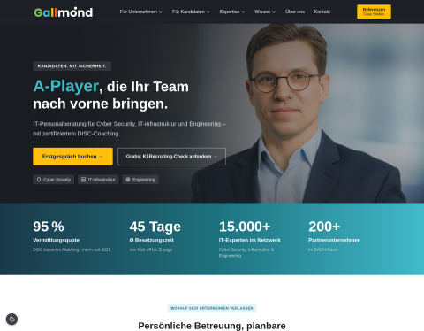 Website-Vorschau von Gallmond GmbH