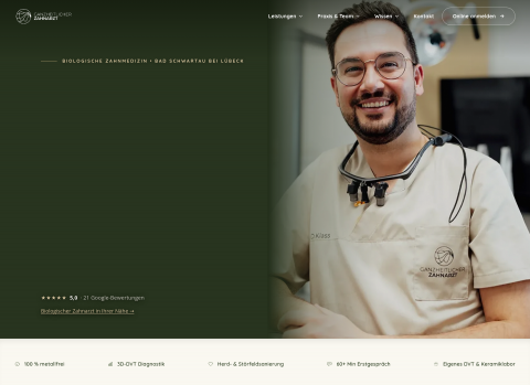 Website-Vorschau von Zahnimplantate Lübeck