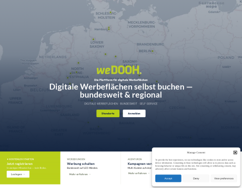 Website-Vorschau von weDOOH
