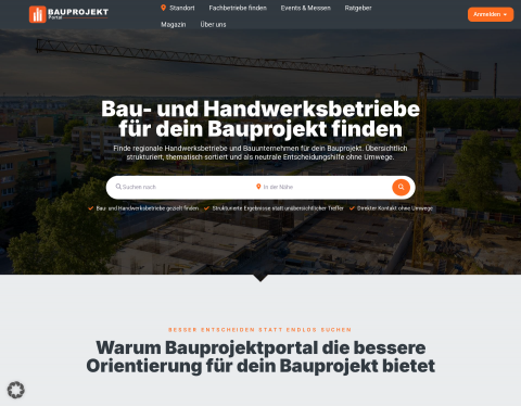 Vorschau von Verzeichnis für Bau, Handwerk, Garten und Technik