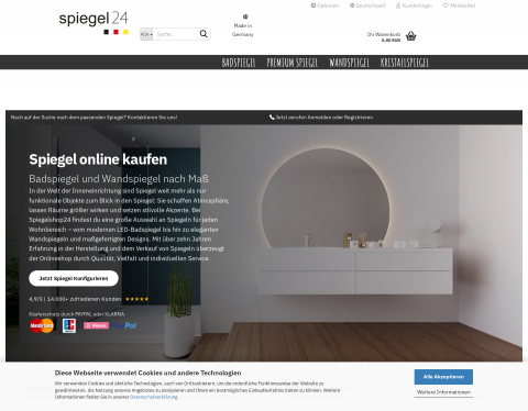 Website-Vorschau von spiegelshop24
