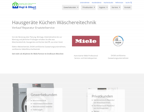 Website-Vorschau von Vogt & Olbert GmbH
