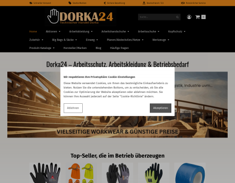Website-Vorschau von Onlineshop PSA Dorka24