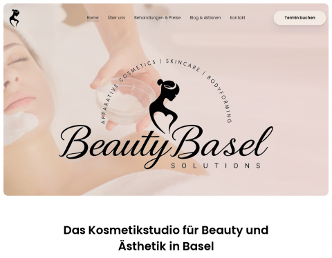 Website-Vorschau von Kosmetikstudio in Basel