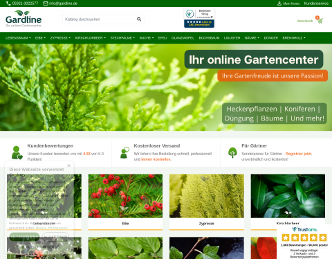 Website-Vorschau von Gardline BV