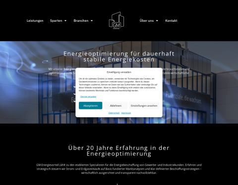 Website-Vorschau von GM Energievorteil GmbH