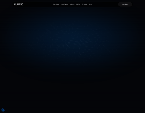 Website-Vorschau von Claviso