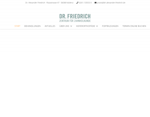 Website-Vorschau von Dr. Alexander Friedrich
