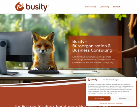 Website-Vorschau von busity GmbH - Assistenz & Office Management