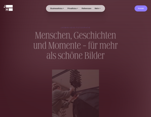 Website-Vorschau von Jasmin Hess Fotografie
