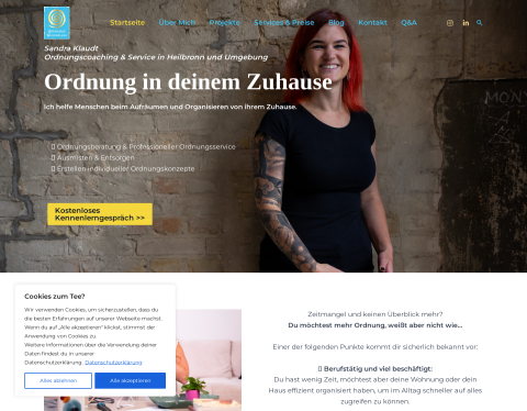 Website-Vorschau von OrdnungsWunderland