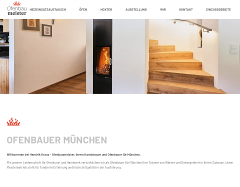 Website-Vorschau von Ofenbauer München