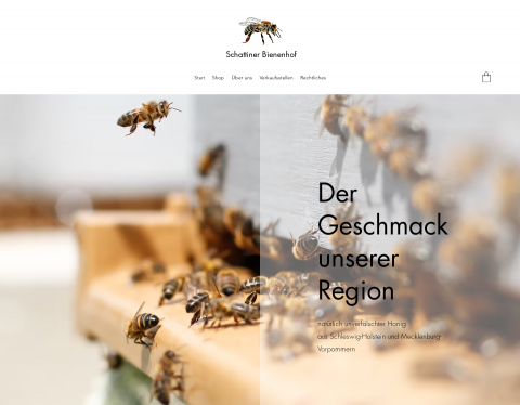 Website-Vorschau von Regionaler Honig - Schattiner Bienenhof