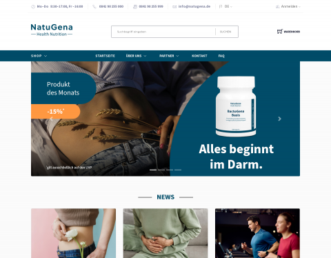 Website-Vorschau von NatuGena GmbH