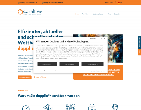 Website-Vorschau von Coraltree Systems Deutschland GmbH