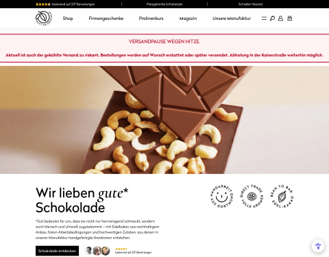 Website-Vorschau von POTT au CHOCOLAT GmbH