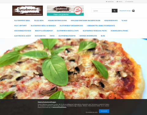 Website-Vorschau von Speisekammer-Shop
