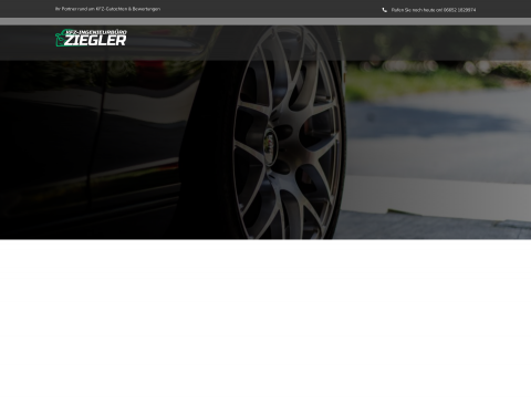 Website-Vorschau von KFZ Sachverständigenbüro Ziegler
