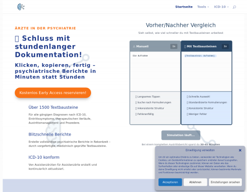Website-Vorschau von Psychiatrie Digital