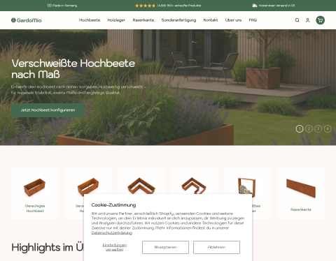 Website-Vorschau von GardoMio