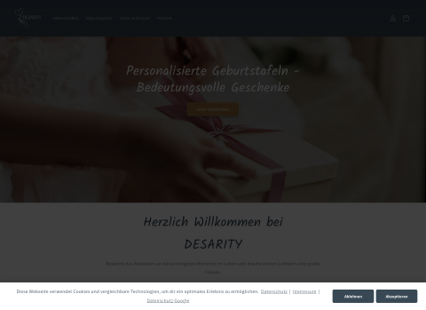 Website-Vorschau von DESARITY