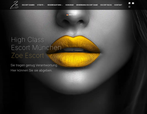 Website-Vorschau von ZOE ESCORT