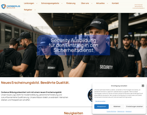 Website-Vorschau von Cerberus Bildung GmbH