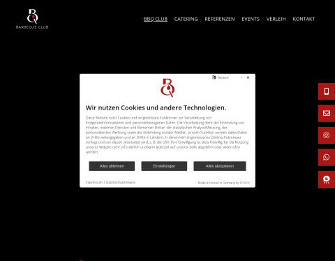Website-Vorschau von BBQ Club