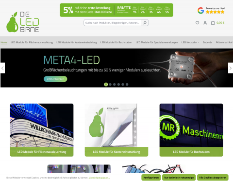 Vorschau von LED Module und Zubehör für die Werbetechnik