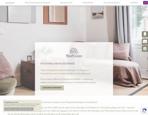 Website-Vorschau von Mind Visions