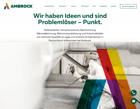Website-Vorschau von Ambrock GmbH