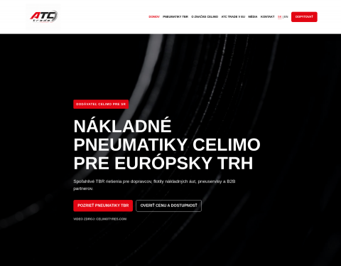 Website-Vorschau von ATC Trade – CELIMO Truck Tires for Europe