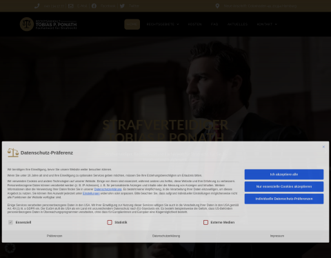 Website-Vorschau von Rechtsanwalt Tobias P. Ponath