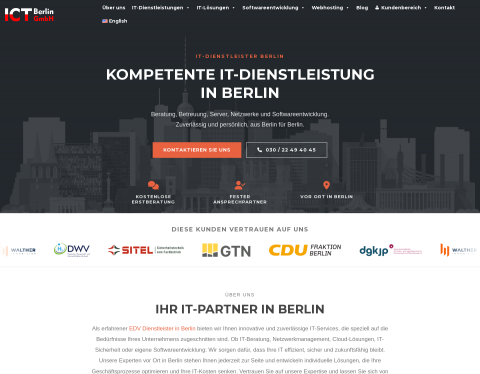 Website-Vorschau von ICT Berlin GmbH – IT-Dienstleister in Berlin