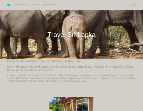 Website-Vorschau von Willkommen in unserem umweltfreundlichen Ferienhaus in Bergen Sri Lanka