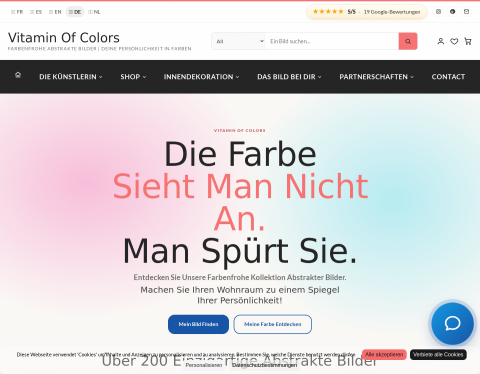 Vorschau von Vitamin Of Colors, abstrakte Originalgemälde von Régine Gardan