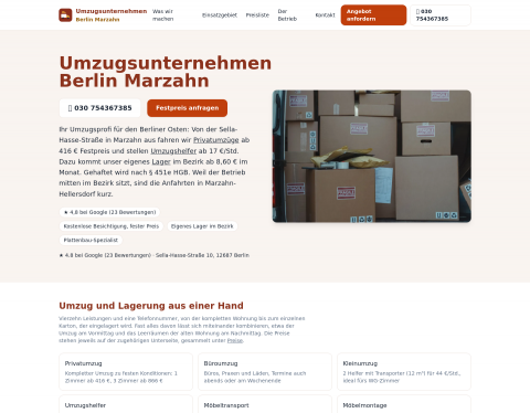 Vorschau von Umzugsunternehmen Berlin Marzahn
