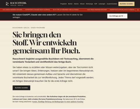Website-Vorschau von Rauschwerk Verlag