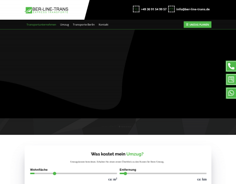 Website-Vorschau von Ber-Line-Trans UG