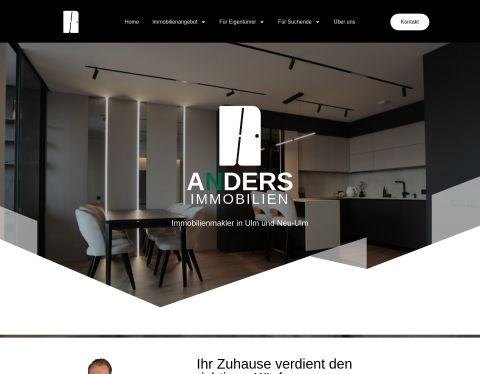 Website-Vorschau von Anders Immobilien - Immobilienmakler Ulm