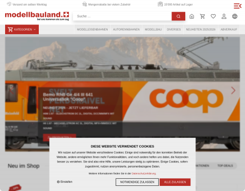 Website-Vorschau von Modelleisenbahnen RC-Modellbau