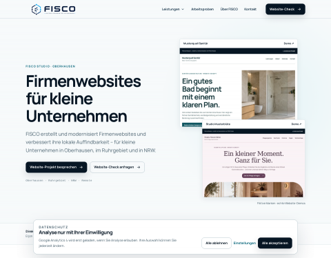 Website-Vorschau von FISCO Studio