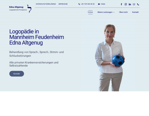 Website-Vorschau von Edna Altgenug - Logopädische Privatpraxis