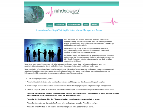 Website-Vorschau von mindspeed-systems