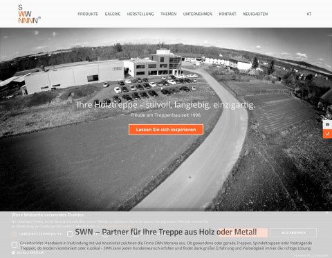 Website-Vorschau von Treppen, Stiegen und Geländer - SWN Moravia
