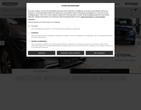 Website-Vorschau von Mercedes-Benz smart Kia HassfurtMercedes