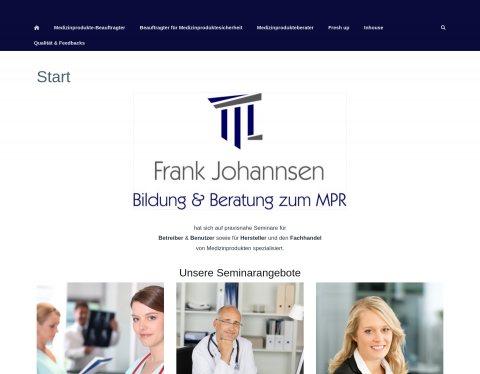 Website-Vorschau von Bildung & Beratung zum Medizinproduktere