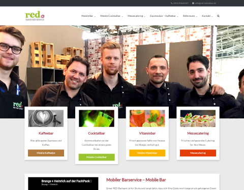 Website-Vorschau von RED Mobiler Barservice